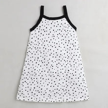 Load image into Gallery viewer, CrayonFlakes Soft and comfortable Polka Printed Closed Strap Dress / Frock