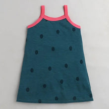 Load image into Gallery viewer, CrayonFlakes Soft and comfortable Polka Printed Closed Strap Dress / Frock