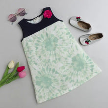 Load image into Gallery viewer, CrayonFlakes Soft and comfortable Tie and Dye with Yoke Dress / Frock