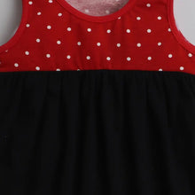 Load image into Gallery viewer, CrayonFlakes Soft and comfortable Polka High Low Sleeveless Dress / Frock