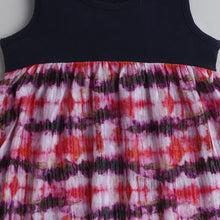 Load image into Gallery viewer, CrayonFlakes Soft and comfortable Abstract High Low Sleeveless Dress / Frock