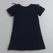 Load image into Gallery viewer, CrayonFlakes Soft and comfortable Solid Striped Yoke Frill Dress / Frock