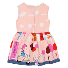 Load image into Gallery viewer, CrayonFlakes Soft and comfortable CrayonFlakes Kids Wear for Girls Cotton Sleeveless Frock Balloon Ride Dress / Frock