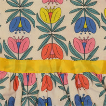 Load image into Gallery viewer, CrayonFlakes Soft and comfortable CrayonFlakes Kids Wear for Girls 100% Cotton Sleeveless Printed Frock Dress / Frock