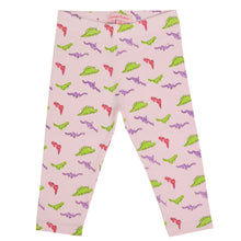 Load image into Gallery viewer, CrayonFlakes Soft and comfortable Crazy Dinosaur Light Pink Leggings