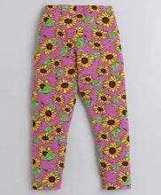Load image into Gallery viewer, CrayonFlakes Soft and comfortable Sunflower Printed Leggings