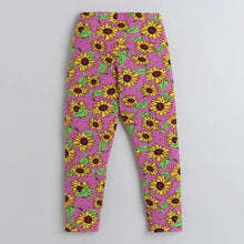 Load image into Gallery viewer, CrayonFlakes Soft and comfortable Sunflower Printed Leggings