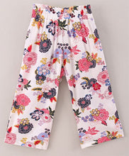 Load image into Gallery viewer, Floral Printed Belt Palazzo - Offwhite