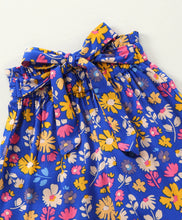 Load image into Gallery viewer, Floral Printed Belt Palazzo - Blue