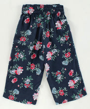 Load image into Gallery viewer, Floral Printed Belt Palazzo - Navy
