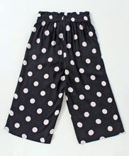 Load image into Gallery viewer, Polka Dots Printed Belt Palazzo - Black