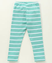 Load image into Gallery viewer, Striped Printed Leggings - Green