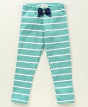 Load image into Gallery viewer, Striped Printed Leggings - Green