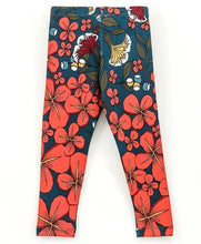 Load image into Gallery viewer, Floral Printed Leggings - Blue