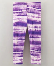 Load image into Gallery viewer, Tie and Dye Printed Leggings - Purple