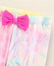 Load image into Gallery viewer, Tie and Dye with Bow Leggings