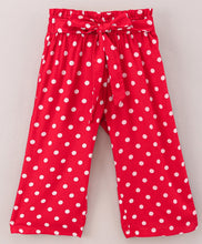 Load image into Gallery viewer, Polka Dots Belt Palazzo - Red