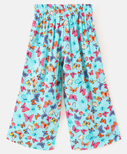 Load image into Gallery viewer, Butterfly Printed Belted Plazzo - Sea Green