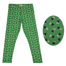 Load image into Gallery viewer, CrayonFlakes Soft and comfortable LockedUp Hearts Green Leggings