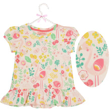 Load image into Gallery viewer, CrayonFlakes Soft and comfortable CrayonFlakes Kids Wear for Girls Cotton Pink Cream Night Suit Sleep Suit Set