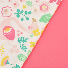 Load image into Gallery viewer, CrayonFlakes Soft and comfortable CrayonFlakes Kids Wear for Girls Cotton Pink Cream Night Suit Sleep Suit Set