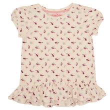 Load image into Gallery viewer, CrayonFlakes Soft and comfortable CrayonFlakes Kids Wear for Girls Cotton White Pink Night Suit SleepSuit Set