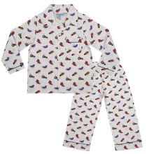 Load image into Gallery viewer, CrayonFlakes Soft and comfortable Shoe Night Suit - White & Multicolour
