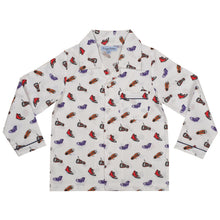 Load image into Gallery viewer, CrayonFlakes Soft and comfortable Shoe Night Suit - White & Multicolour