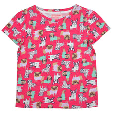 Load image into Gallery viewer, CrayonFlakes Soft and comfortable Puppy Print Night Suit - Pink