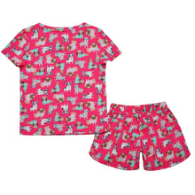 Load image into Gallery viewer, CrayonFlakes Soft and comfortable Puppy Print Night Suit - Pink