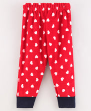 Load image into Gallery viewer, Hearts Polar Fleece Jogger - Red