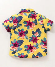Load image into Gallery viewer, CrayonFlakes Soft and comfortable Floral Printed Shirt - Yellow