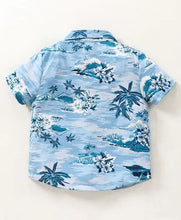 Load image into Gallery viewer, CrayonFlakes Soft and comfortable Beach Printed Shirt - Blue