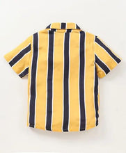 Load image into Gallery viewer, CrayonFlakes Soft and comfortable Striped Printed Shirt - Yellow