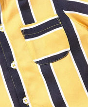 Load image into Gallery viewer, CrayonFlakes Soft and comfortable Striped Printed Shirt - Yellow