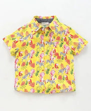 Load image into Gallery viewer, CrayonFlakes Soft and comfortable Forest Printed Shirt - Yellow
