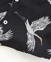Load image into Gallery viewer, CrayonFlakes Soft and comfortable Birds Printed Shirt - Black