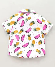 Load image into Gallery viewer, CrayonFlakes Soft and comfortable Fruits Printed Shirt - Offwhite