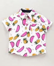 Load image into Gallery viewer, CrayonFlakes Soft and comfortable Fruits Printed Shirt - Offwhite