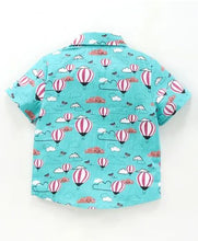 Load image into Gallery viewer, CrayonFlakes Soft and comfortable Air Balloons Printed Shirt - Green