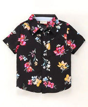 Load image into Gallery viewer, Floral Printed Shirt - Black