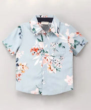 Load image into Gallery viewer, Floral Printed Shirt - Blue