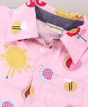 Load image into Gallery viewer, Rainbow Printed Shirt - Pink
