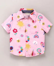 Load image into Gallery viewer, Rainbow Printed Shirt - Pink