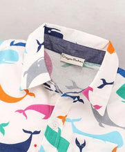 Load image into Gallery viewer, Whales Printed Shirt - Offwhite