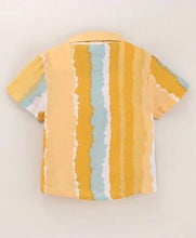 Load image into Gallery viewer, CrayonFlakes Soft and comfortable Tie and Dye Printed Shirt - Yellow