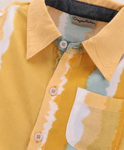 Load image into Gallery viewer, CrayonFlakes Soft and comfortable Tie and Dye Printed Shirt - Yellow