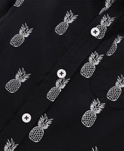 Load image into Gallery viewer, CrayonFlakes Soft and comfortable Pineapple Printed Shirt - Black