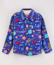 Load image into Gallery viewer, Universe Full Sleeves Shirt - Blue