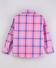 Load image into Gallery viewer, Checkered Full Sleeves Shirt - Pink